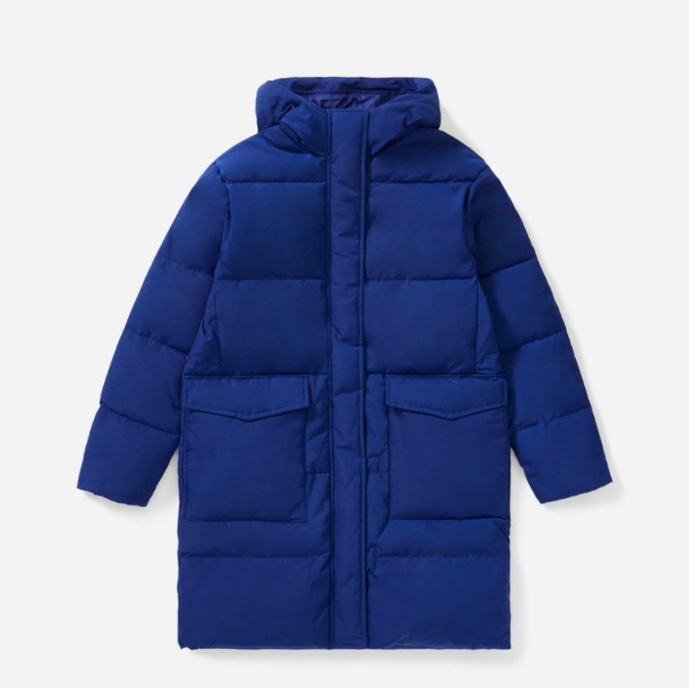 Everlane Renew Parka Cobalt Blue